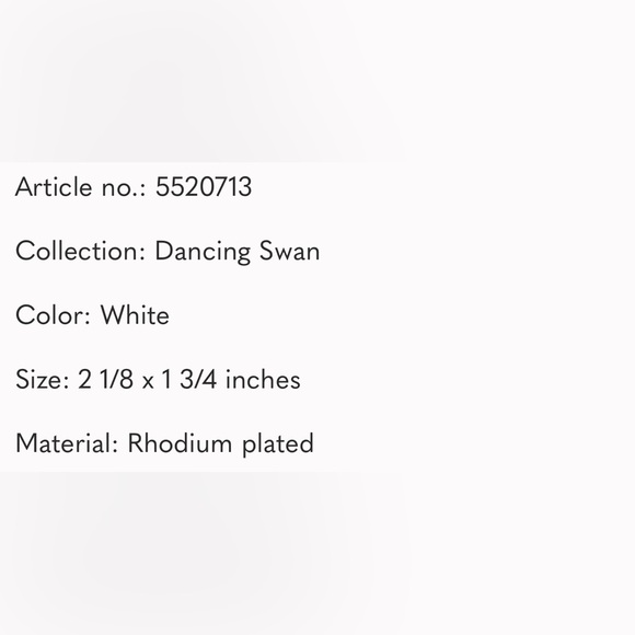 NWT! SWAROVSKI DANCING DOUBLE SWAN BRACELET - Picture 4 of 4